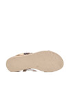 Beige Embroidered Light Thin Sole Womens Sandals 358131 Z
