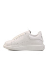 White Genuine Leather Mens Sneaker Premium 02028 M