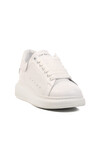 White Genuine Leather Mens Sneaker Premium 02028 M