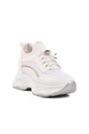 Beyaz Yüksek Taban Kadın Sneaker 6064 Z