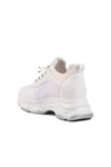 Beyaz Yüksek Taban Kadın Sneaker 6064 Z