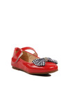Red Patent Leather Girl Bow Ribbon Ballerina 180 P