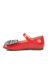 Red Patent Leather Ribbon Lightweight Girls Ballerinas 180 B
