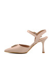 Cream Thin Heel Womens Evening Shoes PC-54717 Z