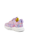 Lilac Pink Velcro Mesh Lightweight Girls Sneakers 2320 F