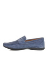Blue Suede Genuine Leather Mens Casual Shoes Kazar M