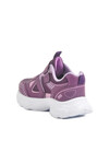 Mor Cırtlı Fileli Kız Çocuk Spor Ayakkabı 1500 F