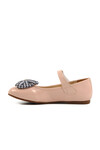 Powder Patent Leather Girls Bow Ribbon Ballerinas 180 P