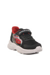 Black White Velcro Mesh Unisex Kids Sneakers Ruffon F