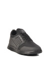 Black Mesh Lock Lace-Up Mens Sneakers Canis M