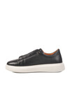 Black Genuine Leather Mens Casual Shoes 62113 M