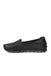 Black Genuine Leather Womens Casual Shoes 0001 Z