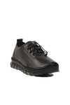 Black Genuine Leather Womens Casual Shoes 0003 Z