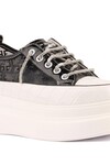Black High Sole Womens Sneaker 24Y345-9 Z