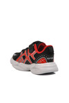Black Red Velcro Mesh Lightweight Boys Sneakers 2351 P