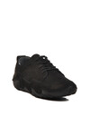 Black Nubuck Genuine Leather Womens Casual Shoes 125-SZ