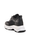 Siyah Yüksek Taban Kadın Sneaker 6064 Z