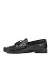 Black Patent Leather Genuine Leather Mens Casual Shoes 25108 M