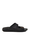 Black Double-Strap Lightweight Mens Slippers 80-004 M