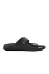 Black Double-Strap Lightweight Mens Slippers 80-012 M