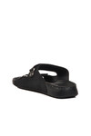 Black Double-Strap Lightweight Mens Slippers 80-012 M