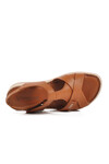 Tan Genuine Leather Womens Sandals 9216 Z