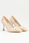 Beige Womens High Heel Shoes PC-54029 Z