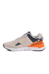 Beige Navy Blue Mesh Memory Foam Mens Sneakers Milano M