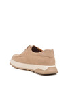 Beige Nubuck Genuine Leather Mens Casual Shoes Premium 8212 M
