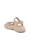 Bej Cırtlı Hafif Kadın Sandalet T-006 Z