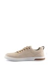 Beige Lightweight Flexible Textile Mens Sneaker Vulgar M