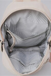 Beige Womens Textile Crossbody Backpack 17984