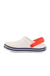 White Eva Lightweight Mens Sabo Slippers 214 M