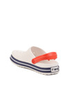 White Eva Lightweight Mens Sabo Slippers 214 M
