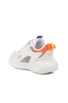 White Saxon Velcro Mesh Boys Sneakers 2480 P