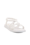 Beyaz İnce Taban Hafif Esnek Kadın Sandalet S-20 Z