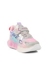 Gri Pembe Cırtlı Fileli Kız Çocuk Spor Ayakkabı 2480 P