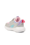 Gri Pembe Cırtlı Fileli Kız Çocuk Spor Ayakkabı 2480 P