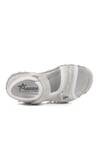 Silver Glitter Velcro Orthopedic Girls Sports Sandals 25T104 P