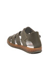 Khaki Velcro Lightweight Unisex Childrens Sandals 17370 B