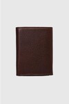 Brown Genuine Leather Magnetic Mens Wallet 1414