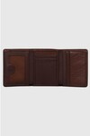 Brown Genuine Leather Magnetic Mens Wallet 1414