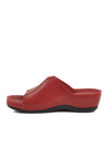 Red Anatomical Wedge Heel Womens Slippers 15.069 Z