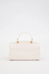 Cream Diamond Pattern Shoulder Bag 930295