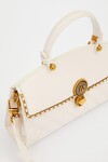 Cream Diamond Pattern Shoulder Bag 930295