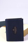 Navy Blue Genuine Leather Mens Card Holder 724