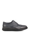 Navy Blue Gel Sole Orthopedic Genuine Leather Mens Casual Shoes M