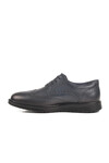 Navy Blue Gel Sole Orthopedic Genuine Leather Mens Casual Shoes M