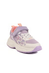 Lilac Velcro Mesh Lightweight Girls Sneakers Dian F