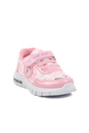 Pink Velcro Lighted Girls Sneakers 336126 B